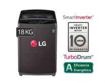 Lavadora Lg Carga Superior 18 Kg WT18BSB – Negro JARED.PE